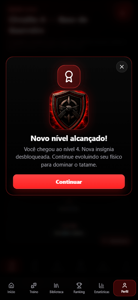 Print do perfil ou ranking do atleta no BJJ Game